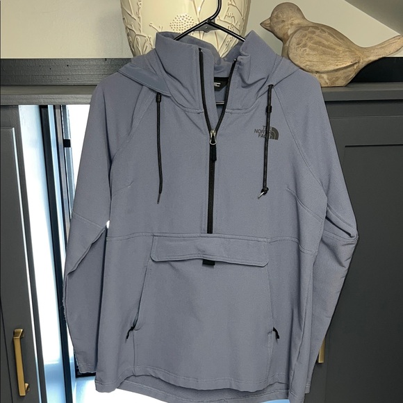 The North Face Tops - The North Face Blue Quarter-Zip Hoodie